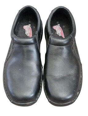Red Wing Style 1620 Women's Black Slip On Work Utility Clogs Steel Toe Sz 7.5